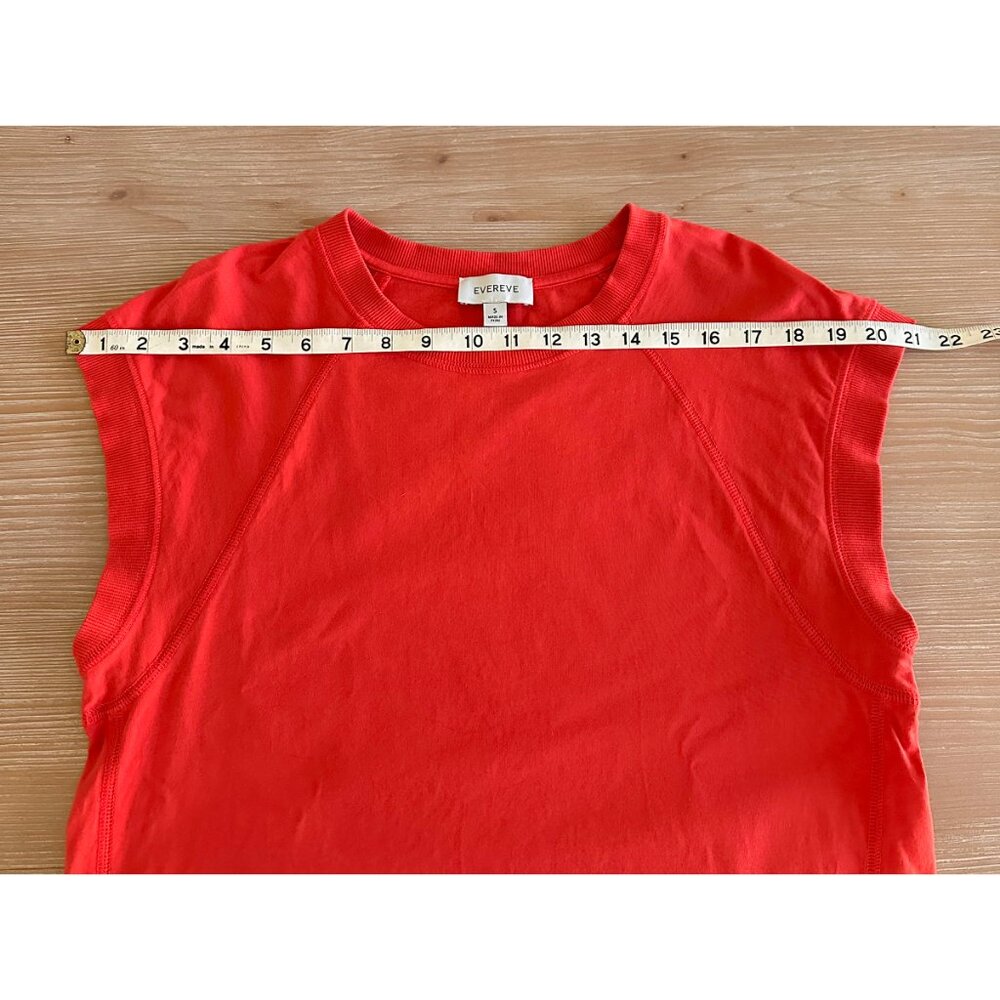 Evereve Nora Muscle Tee - Red - SMALL - Picture 5 of 7